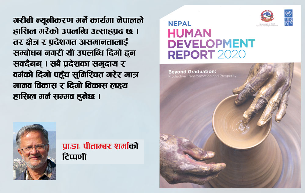 नेपालमा मानव विकासको पछिल्लो स्थिति